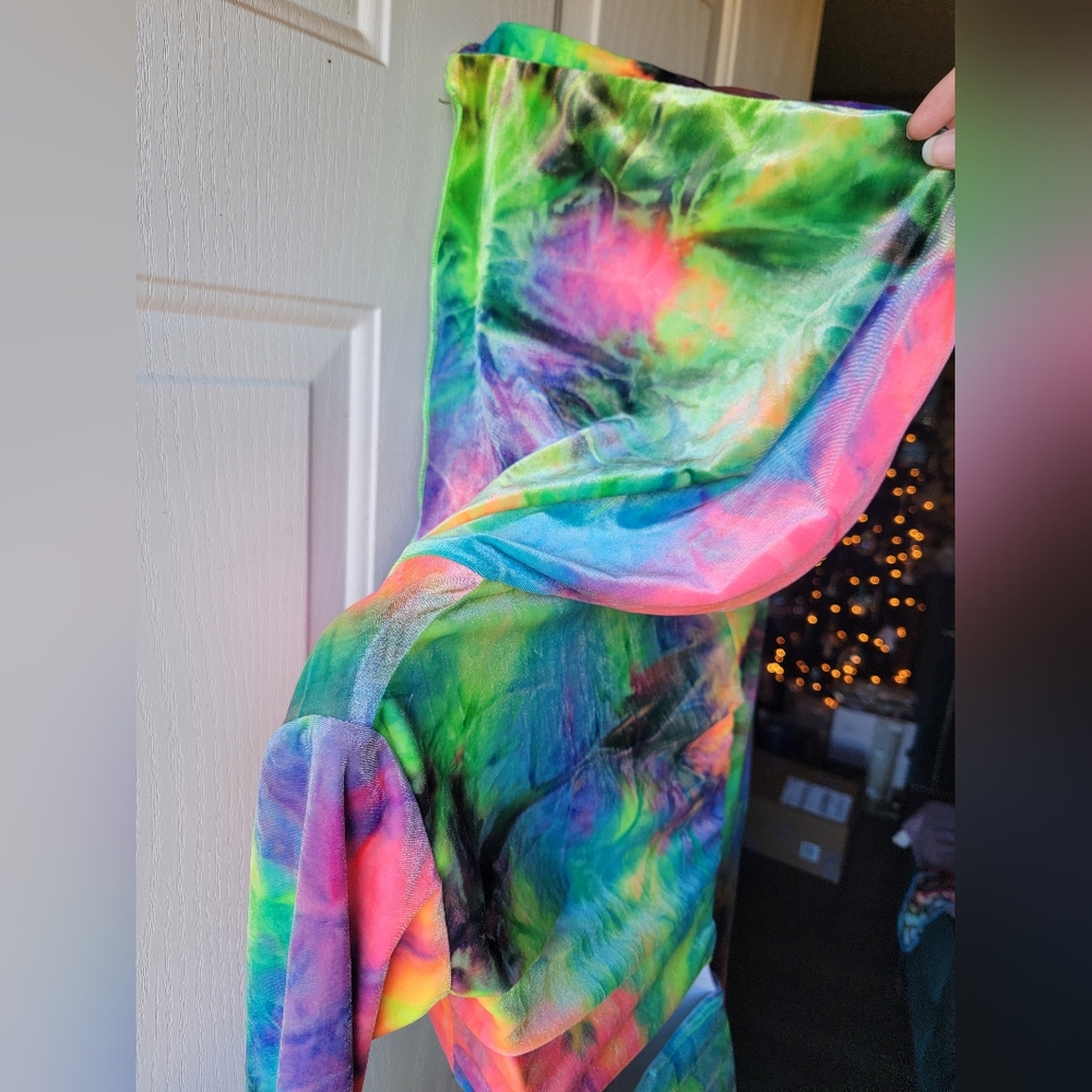 Oceanmoon Velvet MTO Custom Rainbow Rave Set Medium Large PENDING - Picture 4 of 5
